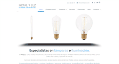 Desktop Screenshot of metalyluz.com