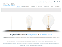 Tablet Screenshot of metalyluz.com